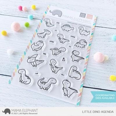 Mama Elephant Clear Stamps - Little Dino Agenda